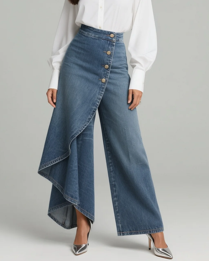 Calvra™ | Denim Wrap Housut