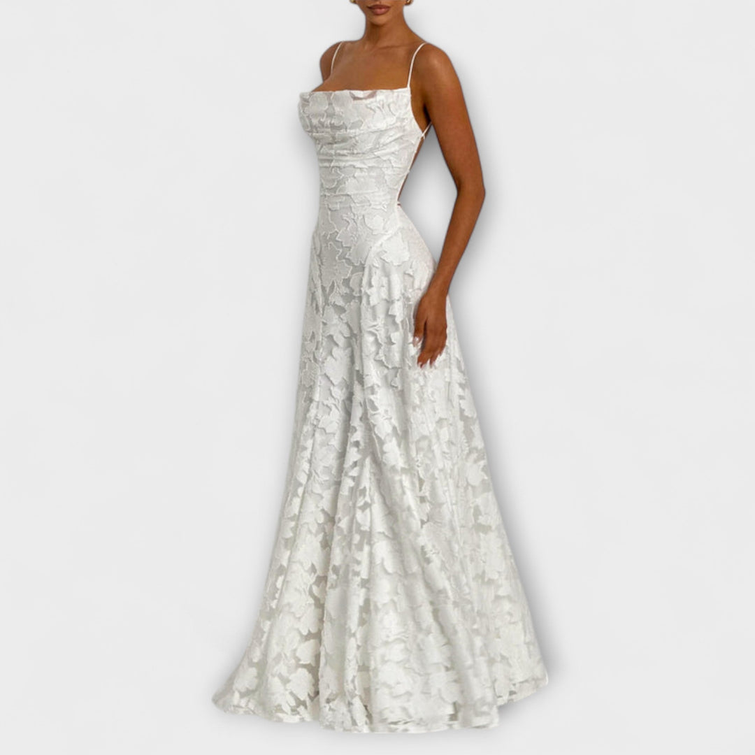 Emberly - Hienostunut Jacquard Maxiväri