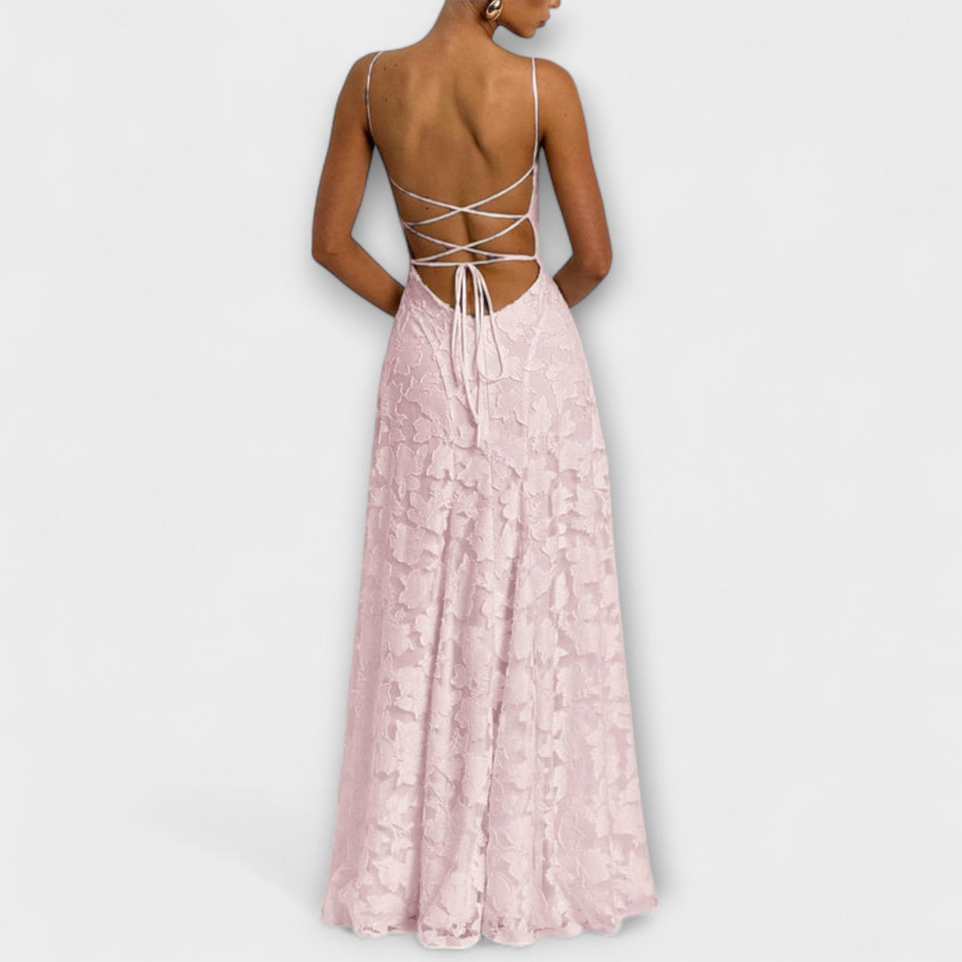 Emberly - Hienostunut Jacquard Maxiväri