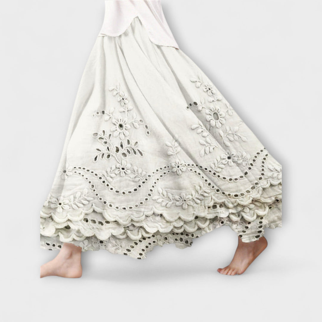 Luna – Broderoitava Boho-maksihame