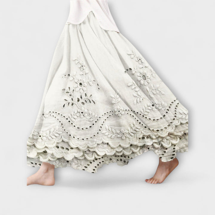 Luna – Broderoitava Boho-maksihame