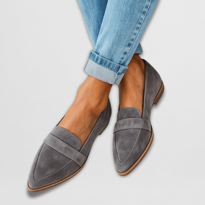Helen | Ortopediset pehmeät mokkanahkaiset loaferit