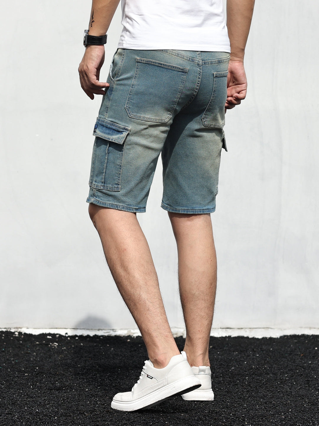 Bazyli | Miehet Cargo Denim Shortsit