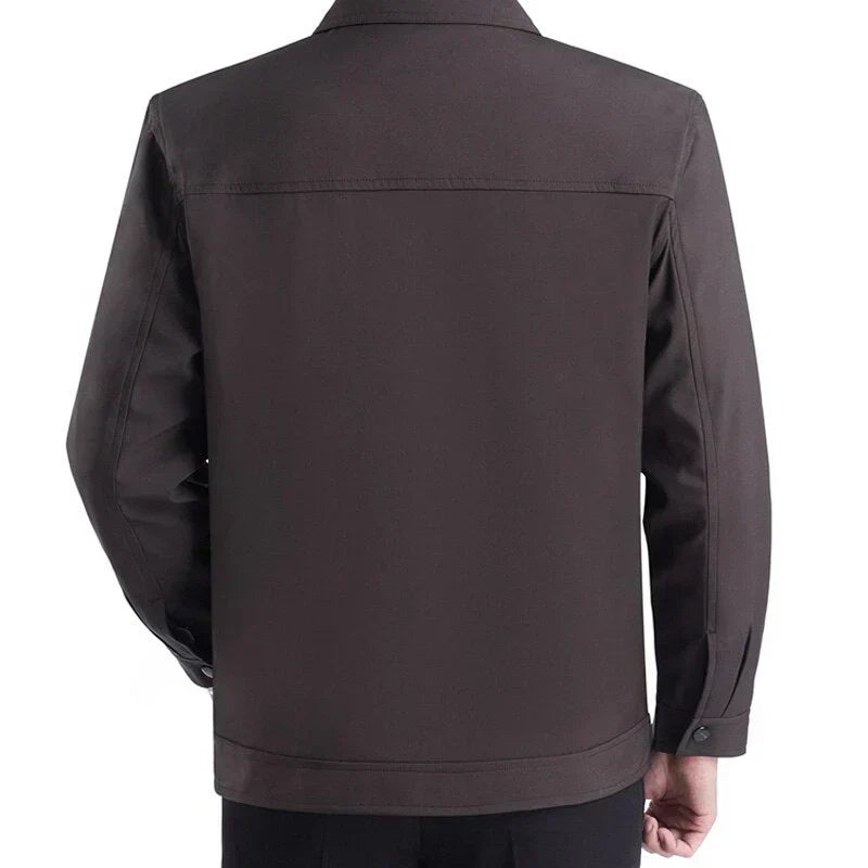 Tyylikkäät klassiset miesten suojajaketit with notched collar