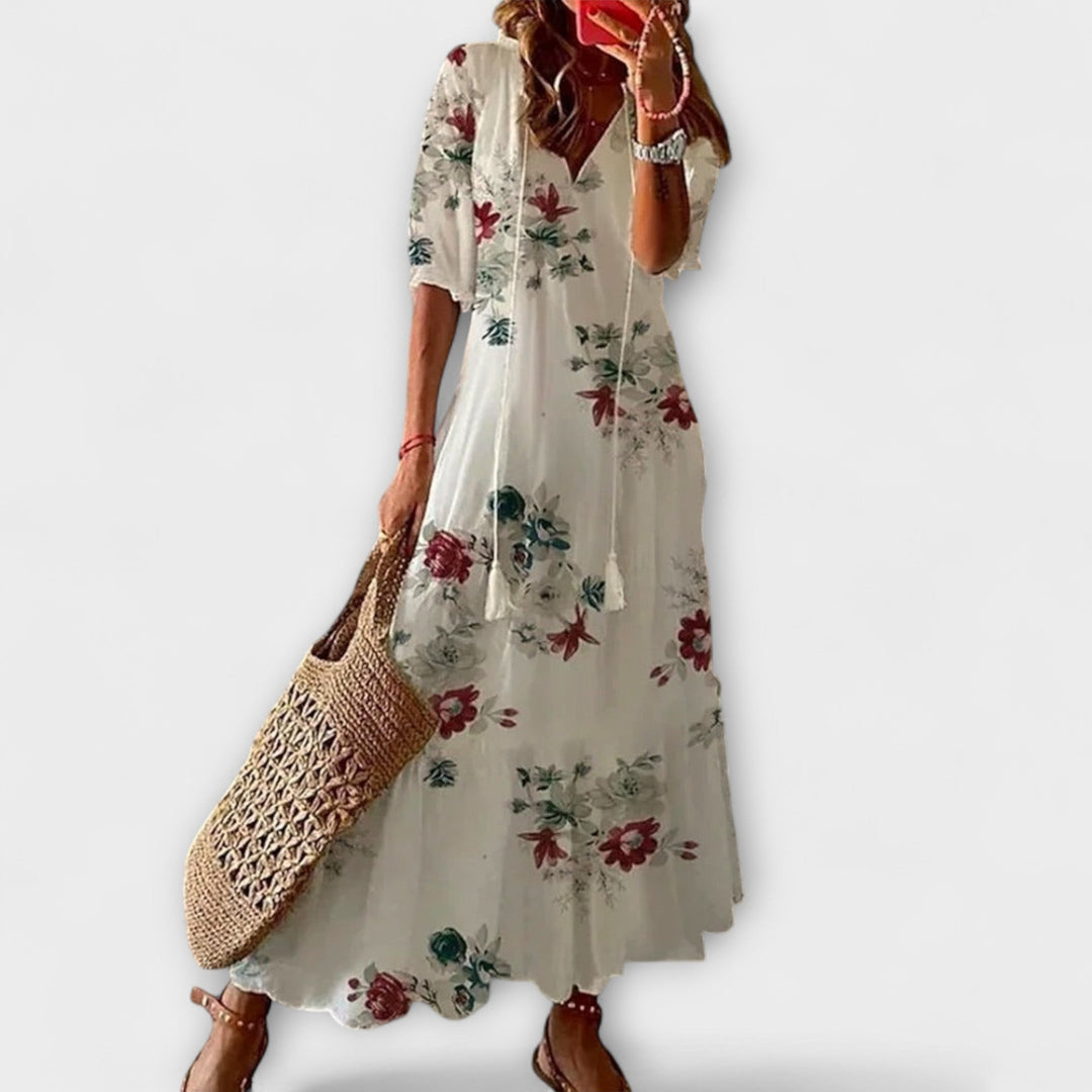 Anna – Boheemi kesähame naisille with elegantti kevyt siluetti
