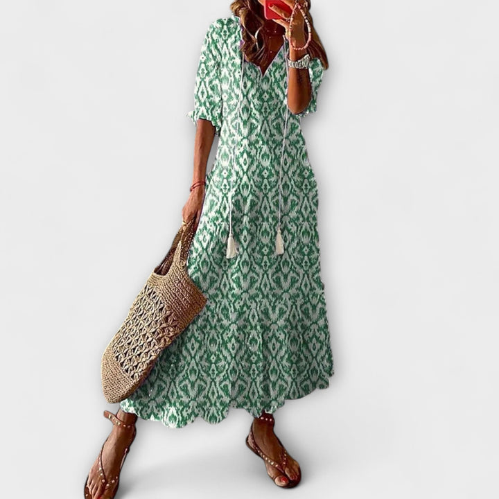 Anna – Boheemi kesähame naisille with elegantti kevyt siluetti