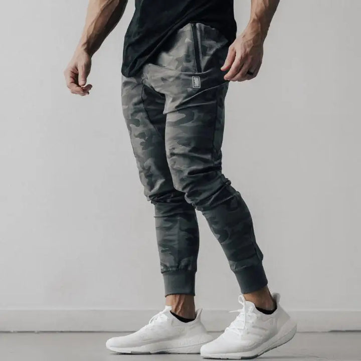Miesten camouflage-jogginghousut puuvillaa