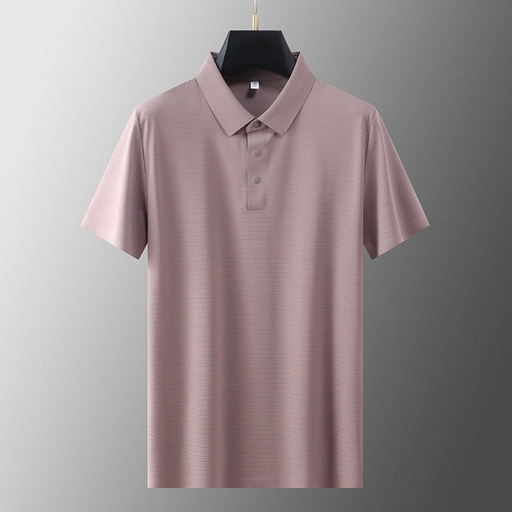 Hengittävä miesten polo paita jääsilkillä