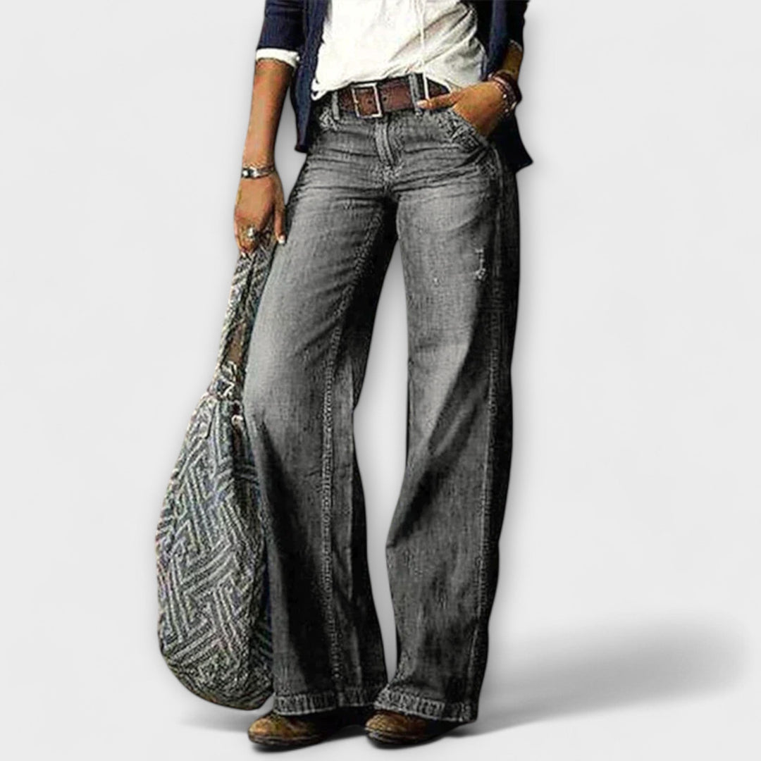 Cess - Bredbenede Denim Housut