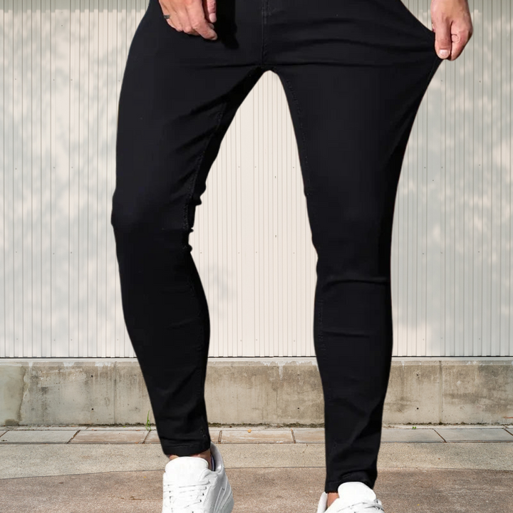 Miesten slim-fit farkut - Mukavat ja tyylikkäät