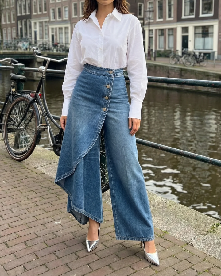 Calvra™ | Denim Wrap Housut