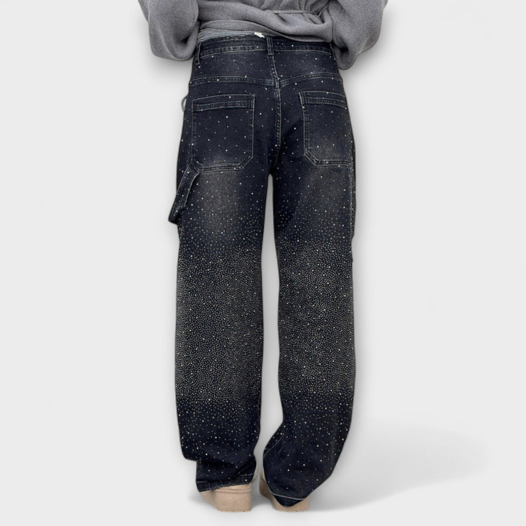 Fable - Shine Denim farkut ilmapallo-käsityöläistyylillä