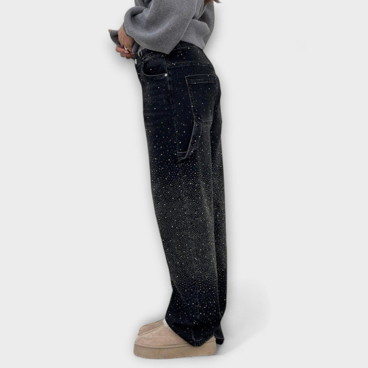 Fable - Shine Denim farkut ilmapallo-käsityöläistyylillä