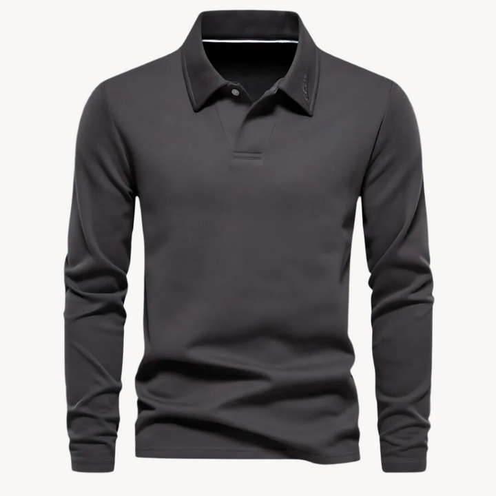 Elegantti miesten puuvillainen polo-paita korkealaatuiseen mukavuuteen
