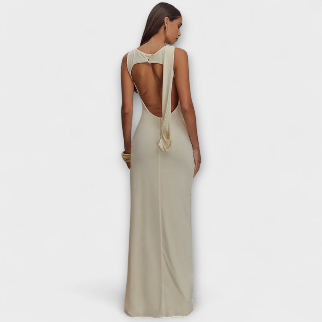 Rieke - Elegantti maxihame, jossa korkea halkio