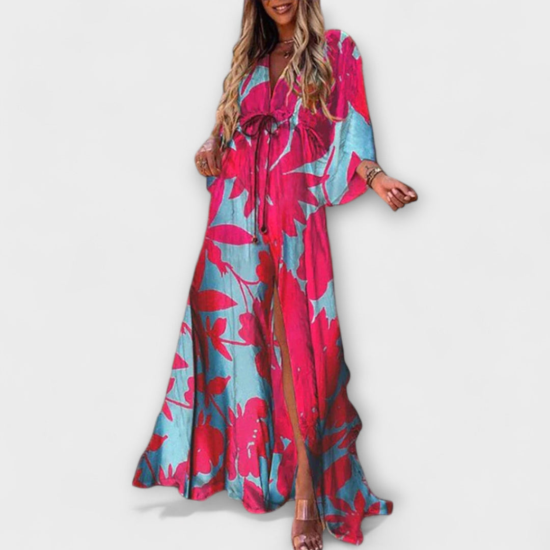 Isla - Elegantti värikäs mekko