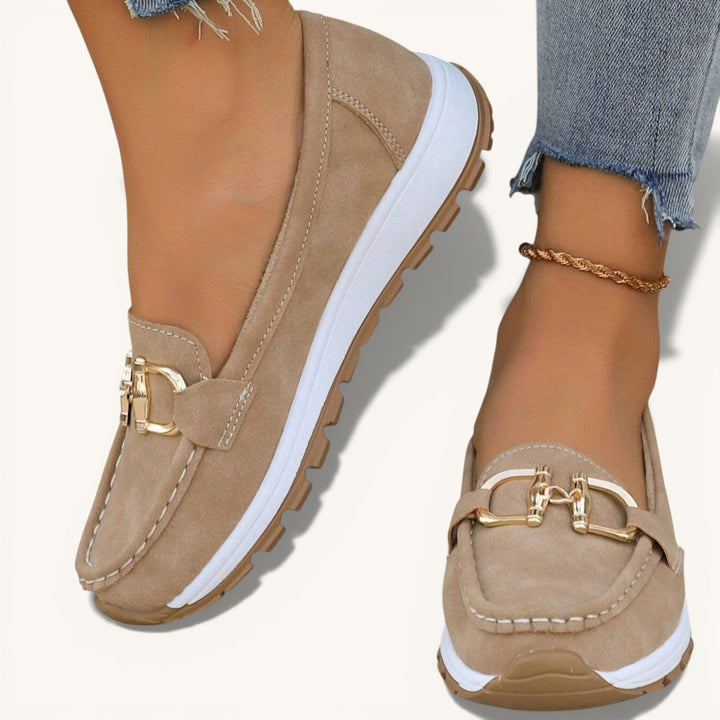 Ellie - litteät solkiset loaferit