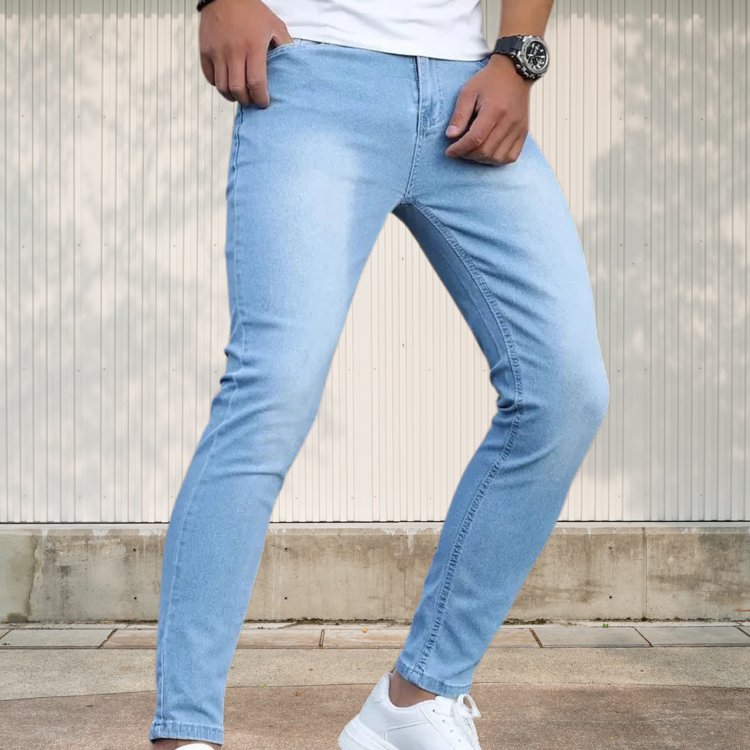 Miesten slim-fit farkut - Mukavat ja tyylikkäät