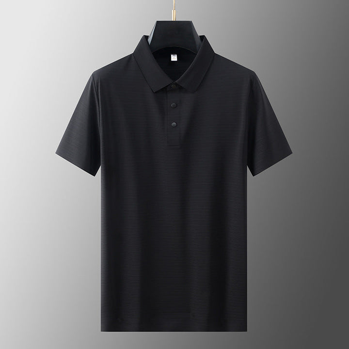 Hengittävä miesten polo paita jääsilkillä