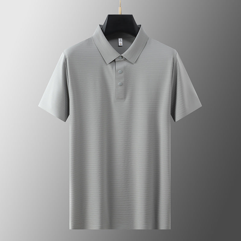 Hengittävä miesten polo paita jääsilkillä