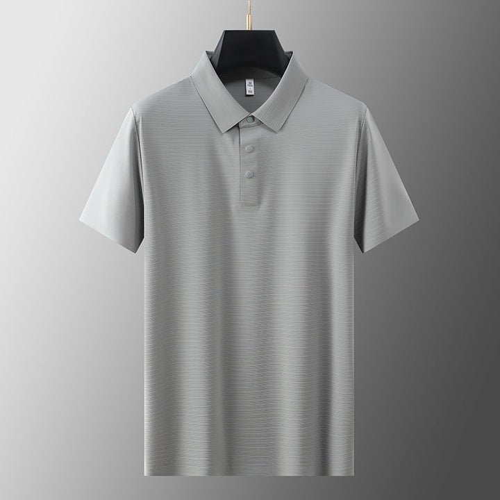 Hengittävä miesten polo paita jääsilkillä