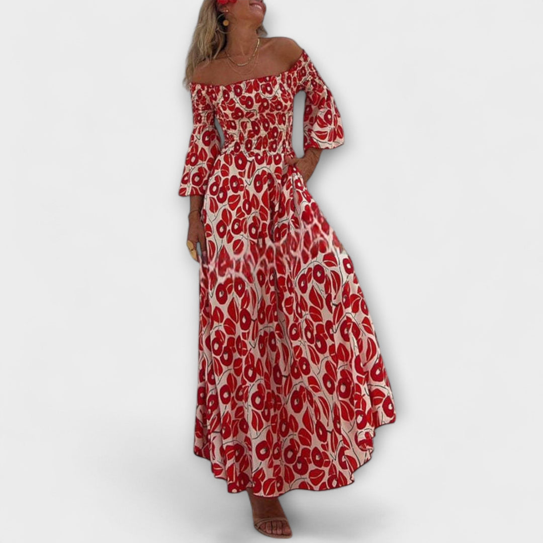 Sienna - Off-Shoulder Maximekko Erikoistilaisuuksiin